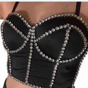 Hot & Delicious Rhinestone Corset Top – S/M